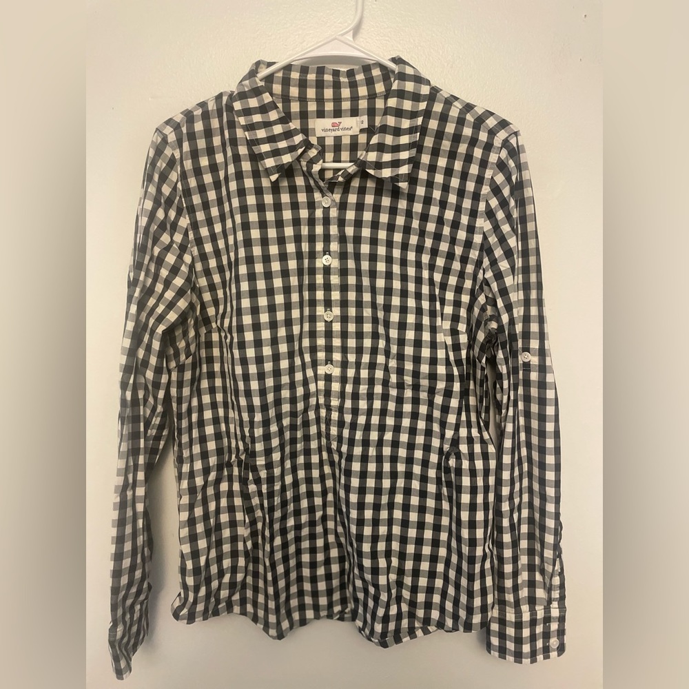 Vineyard Vines Gingham Button Down Plaid Shirt | … - image 1